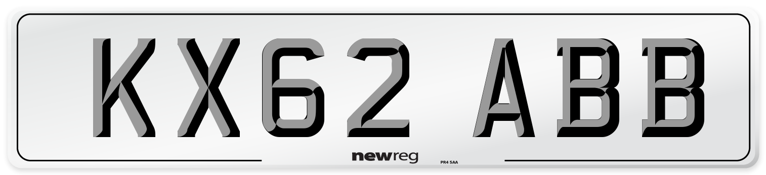 KX62 ABB Number Plate from New Reg